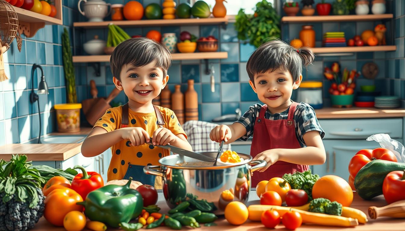 kids with autism cooking